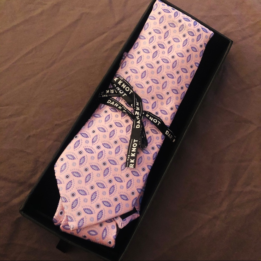 The Dark Knot silk necktie.